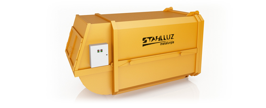 Fabricação e Venda de Compactador Estacionário de Resíduos Stahlluz Metalurgia